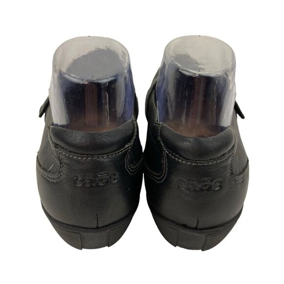 Taos Uppity 13718 Shoe Womens Size 9 Black Leather Comfort Slip On Loafer Buckle - Picture 5 of 14
